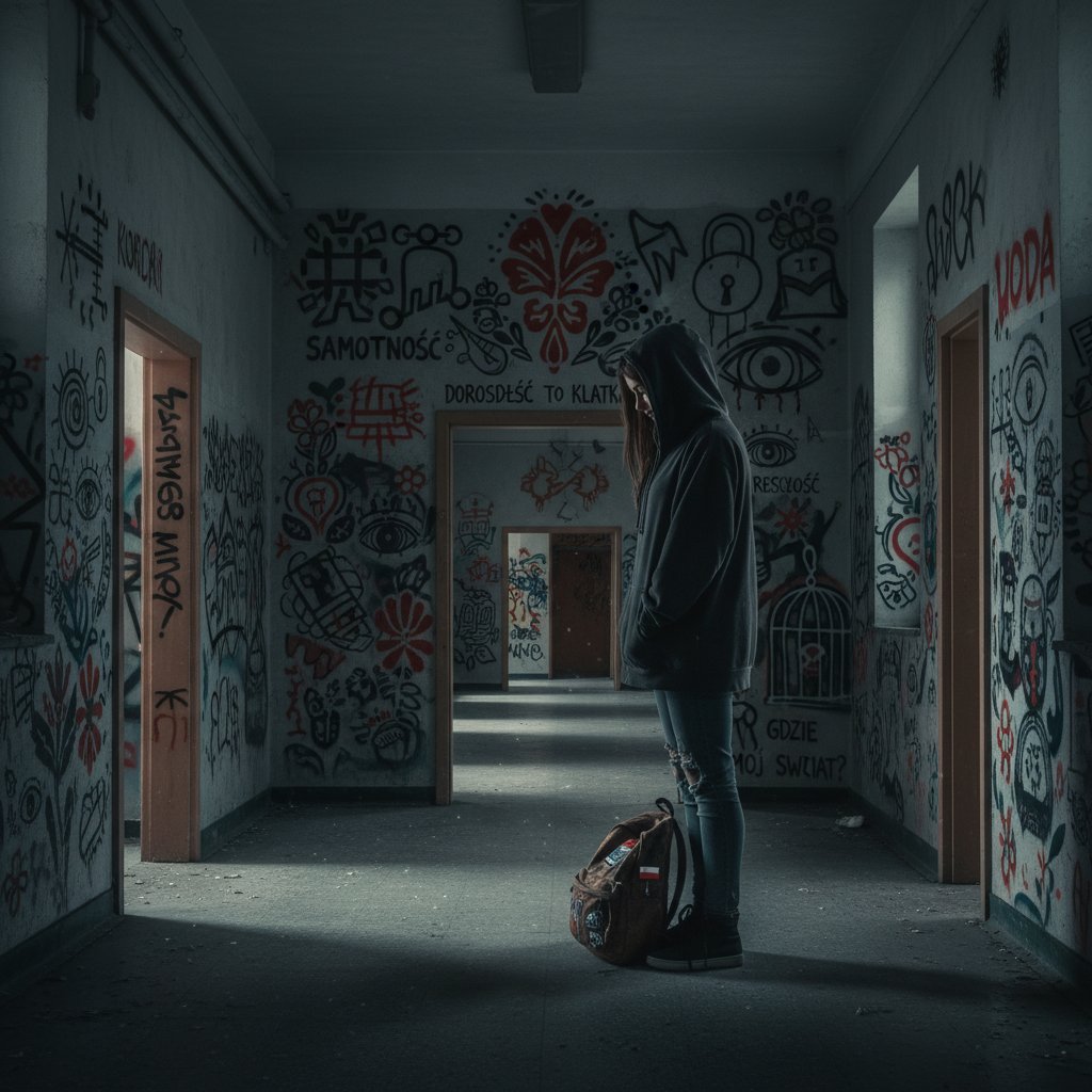 Nastolatka doświadczająca izolacji z powodu przedwczesnego dojrzewania