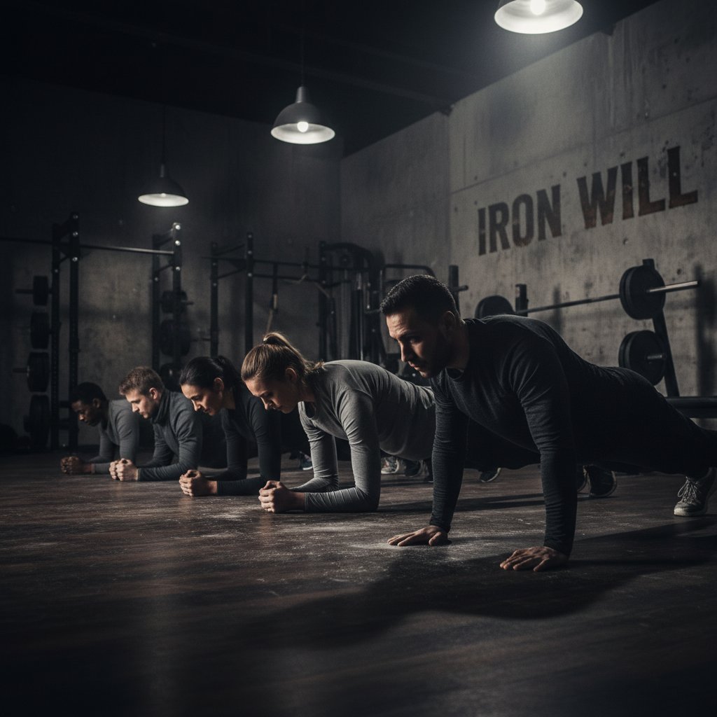 Grupowy plank jako symbol współczesnej siły