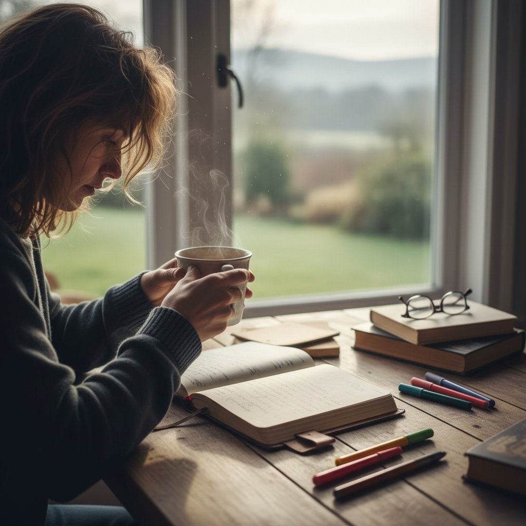 Poranny rytuał pisania i refleksji poprawiający samopoczucie