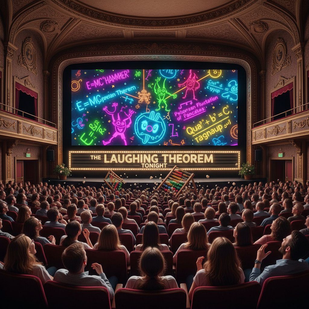 Movie audience erupts in laughter as math formulas fill the screen