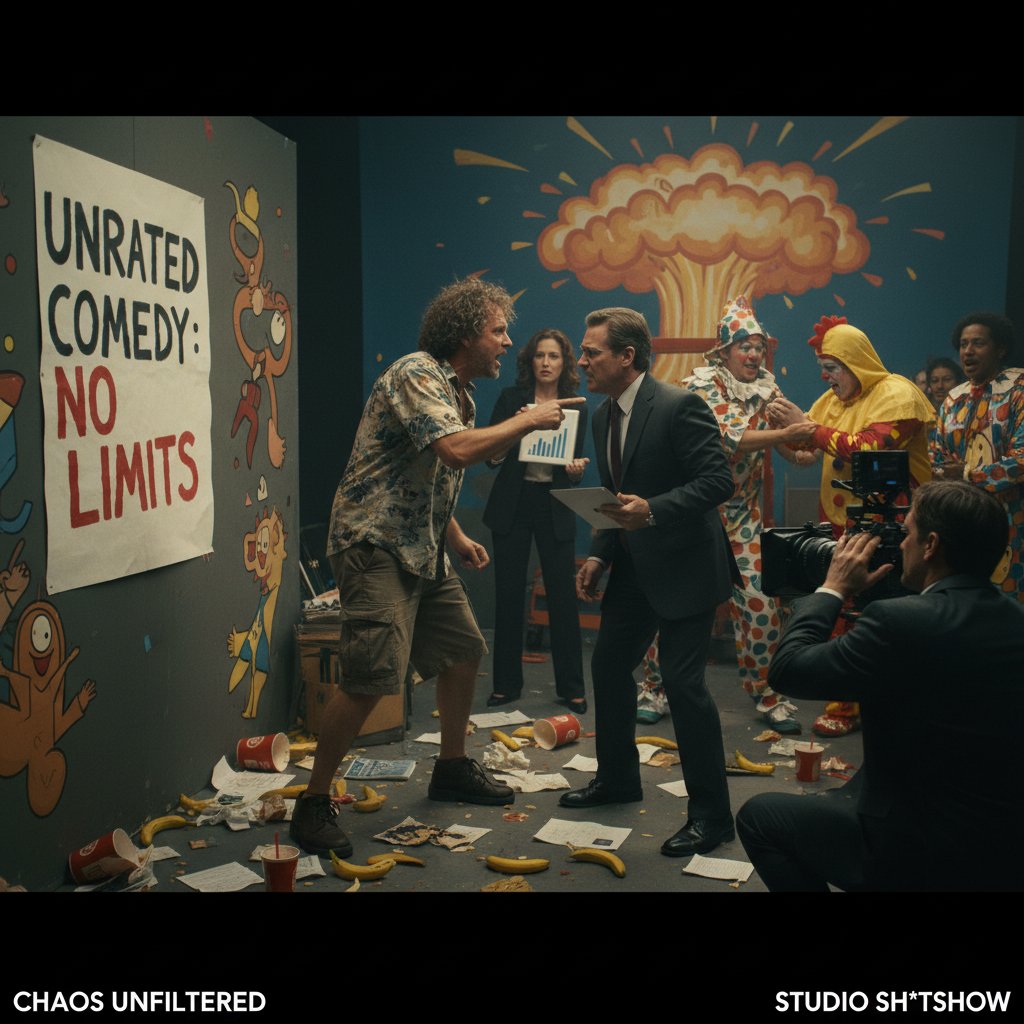 Director and studio clash over movie cut, keyword: 'movie unrated comedy movies editing, comedy director confrontation, film studio drama'