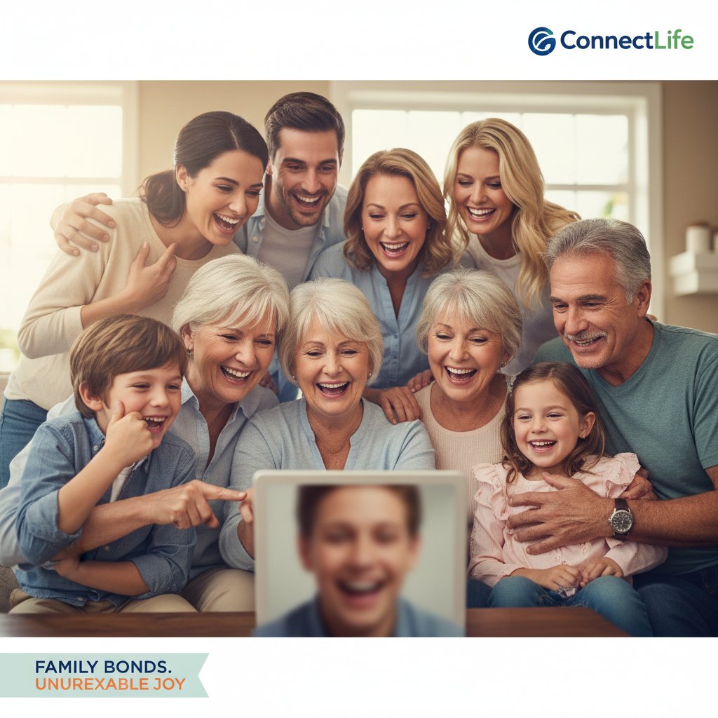 Grupa odbiorców różnych pokoleń reaguje emocjonalnie na reklamę storytellingową