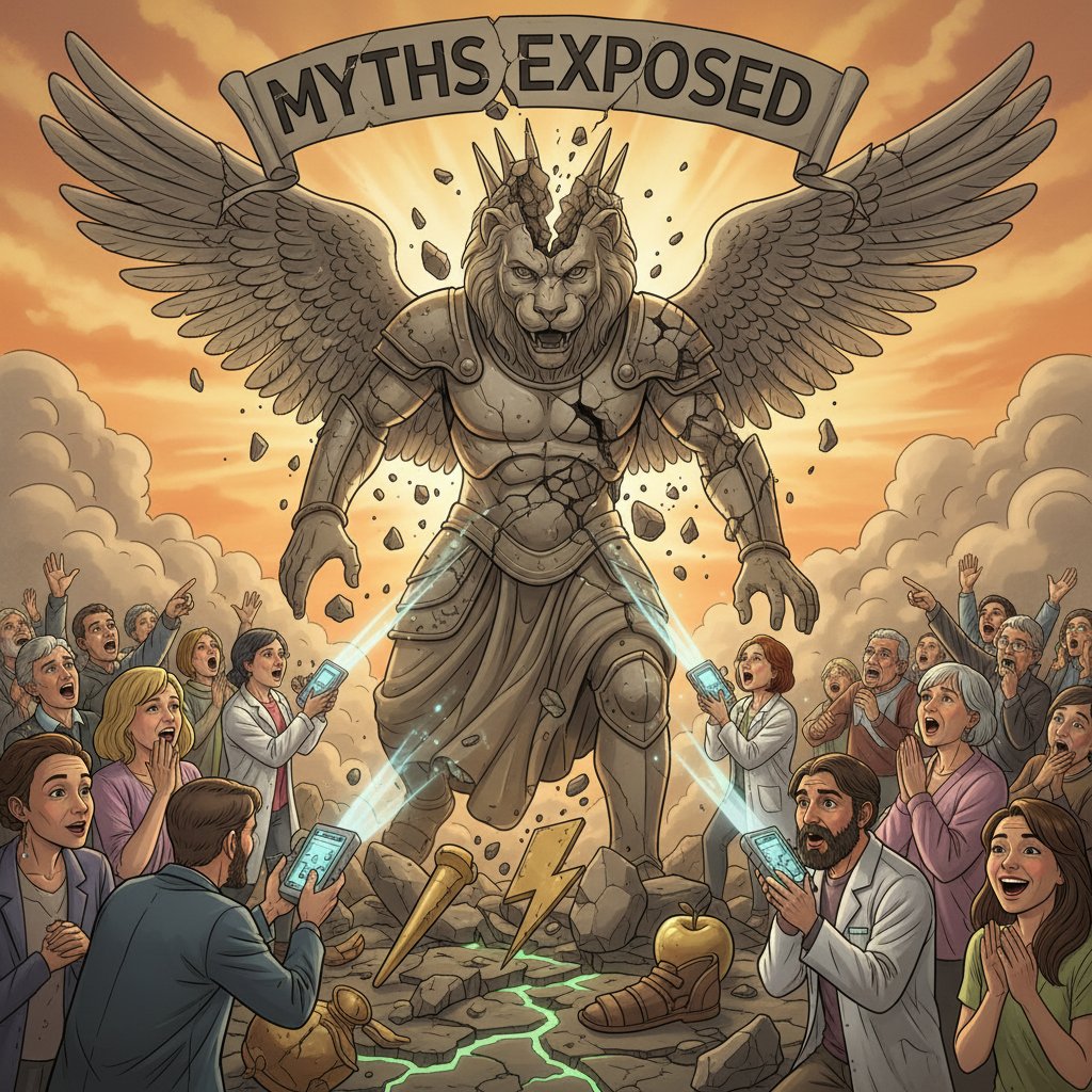 Obalanie mitów o pracy logopedy – symboliczne ilustracje