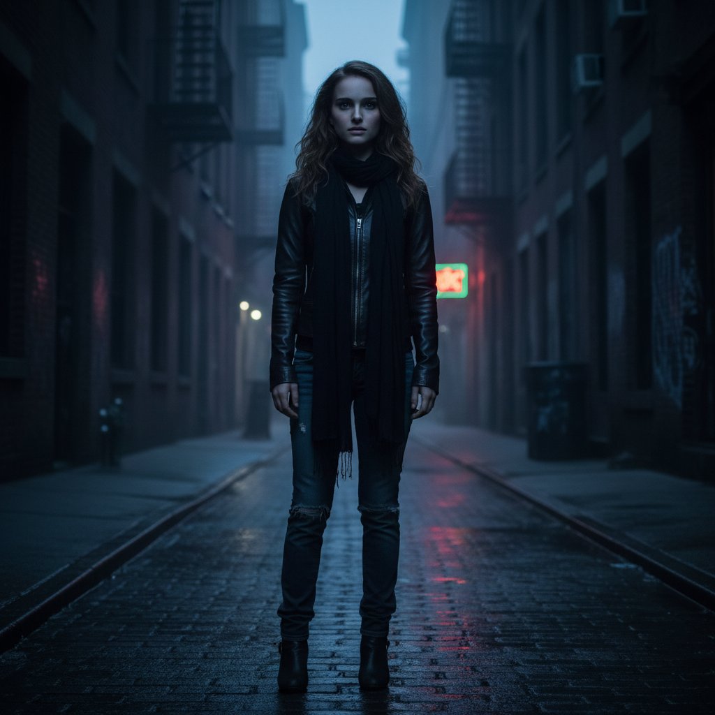 Natalie Portman as Mathilda in Léon: The Professional, symbolizing innocence and rebellion