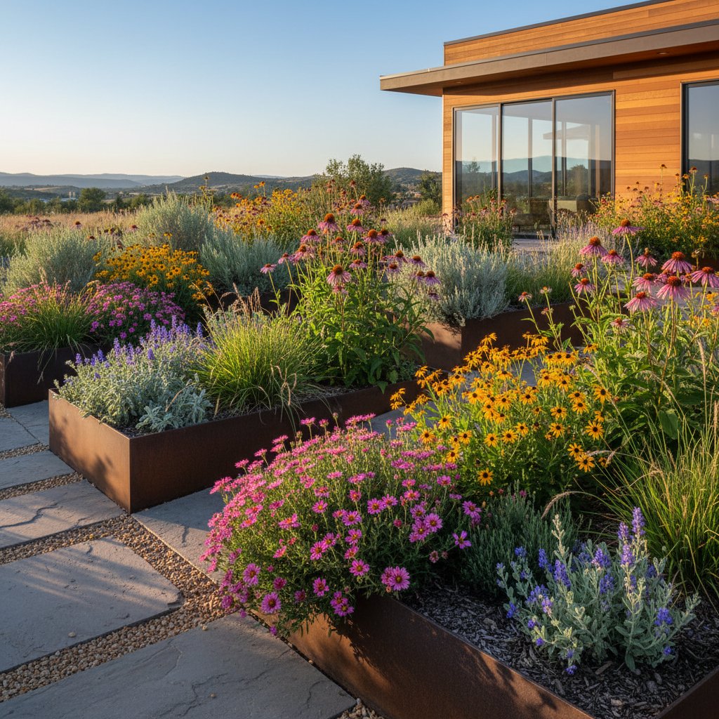 Rodzima roślina kwitnąca w nowoczesnej aranżacji
