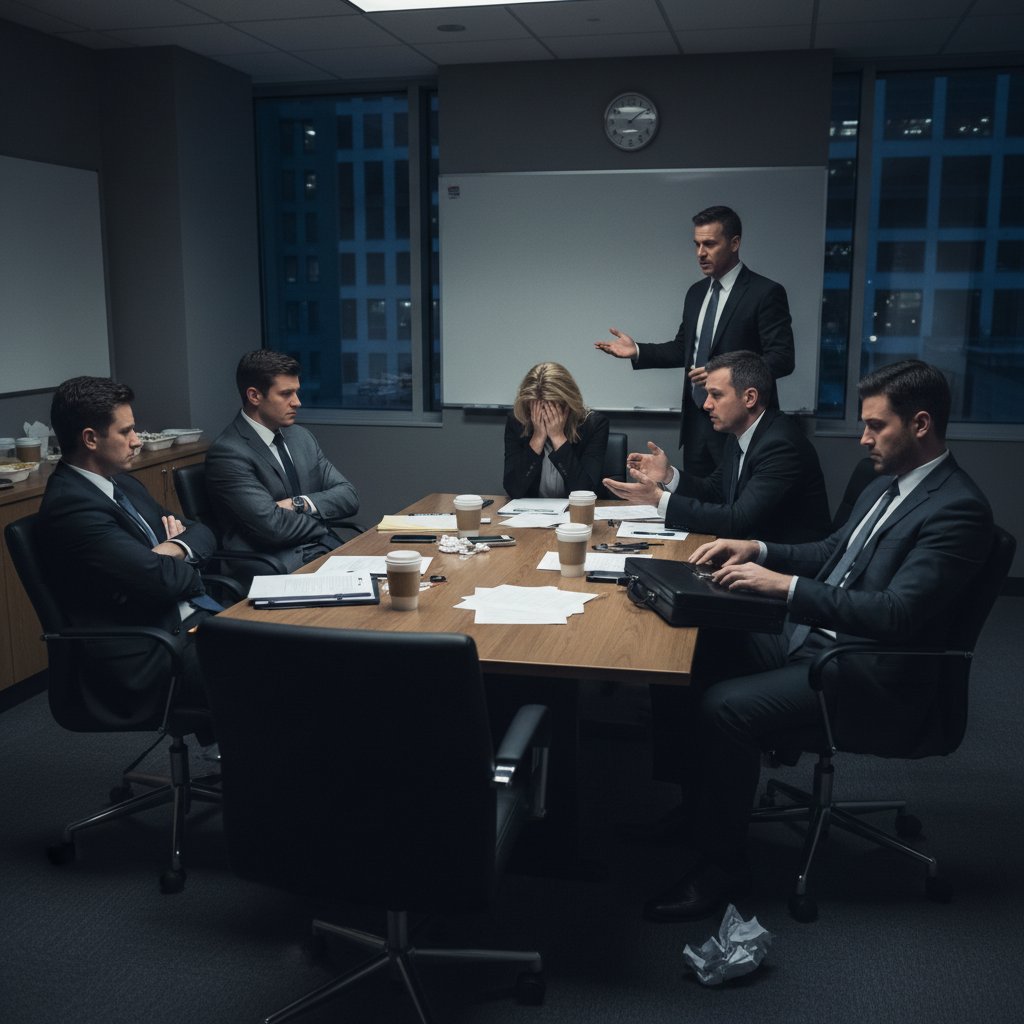 Sytuacja negocjacyjna z symulatora: porażka zespołu, emocjonalne reakcje