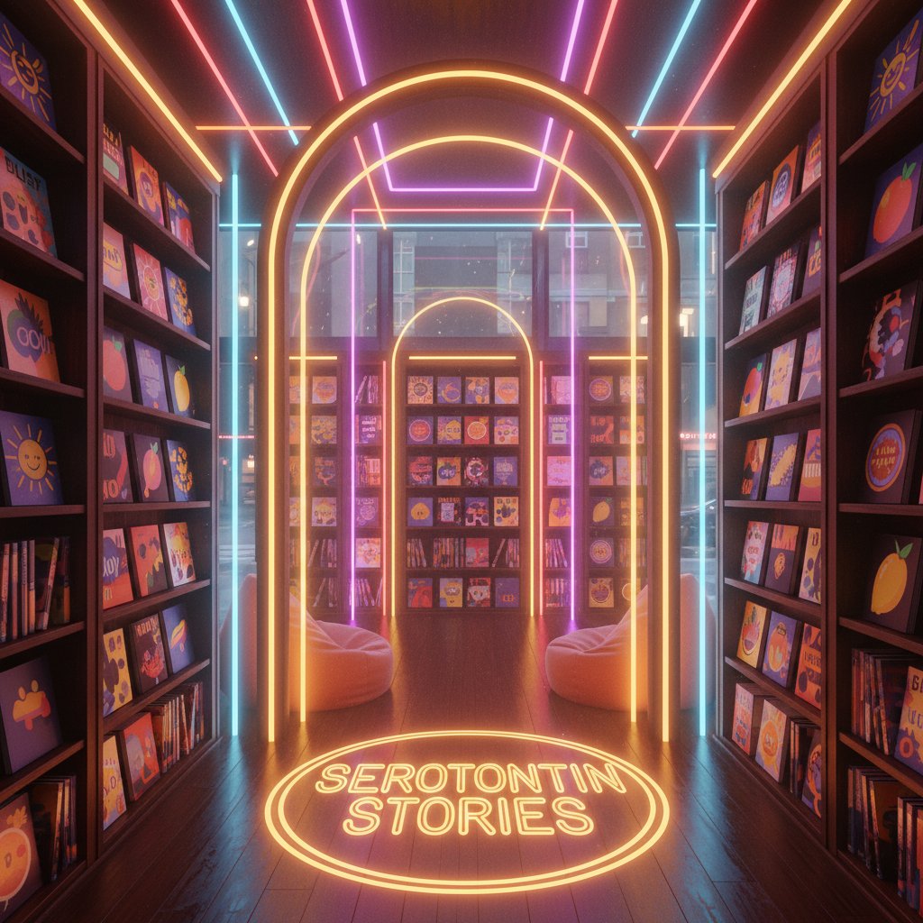 Wystawa książek o szczęściu i serotoninie – popkulturowa obsesja