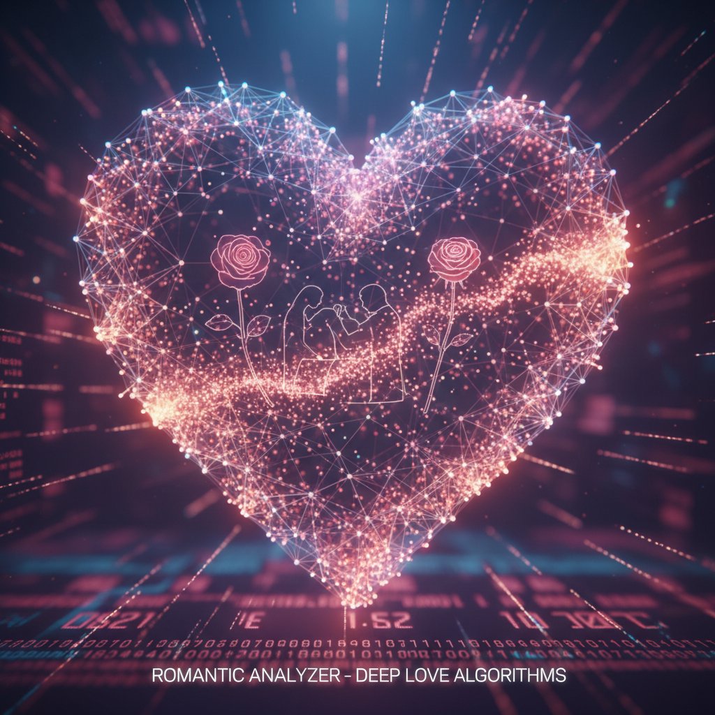 AI neural network representing romantic data analysis