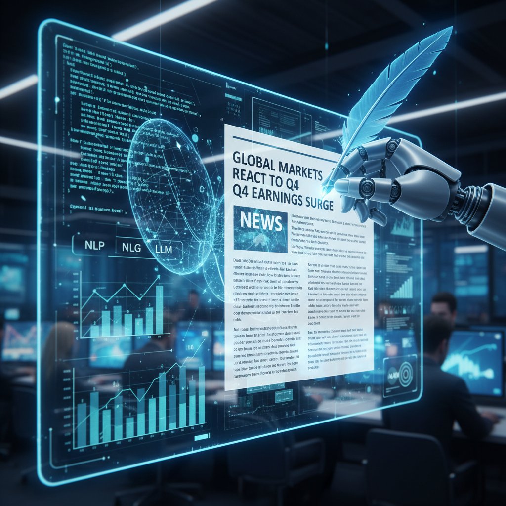 Infographic-style photo showing a journalist explaining AI jargon concepts at a whiteboard