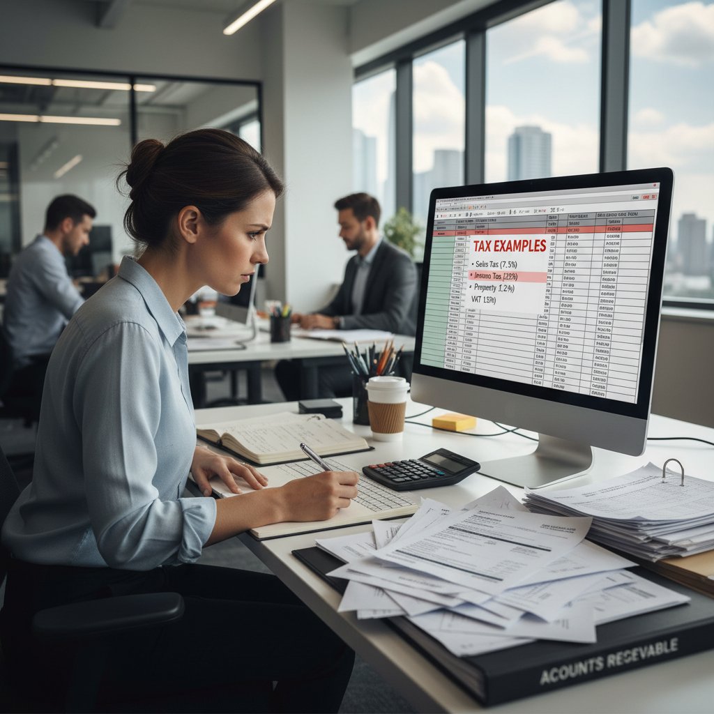 Pracownik biura analizujący faktury i przychody, przykłady CIT