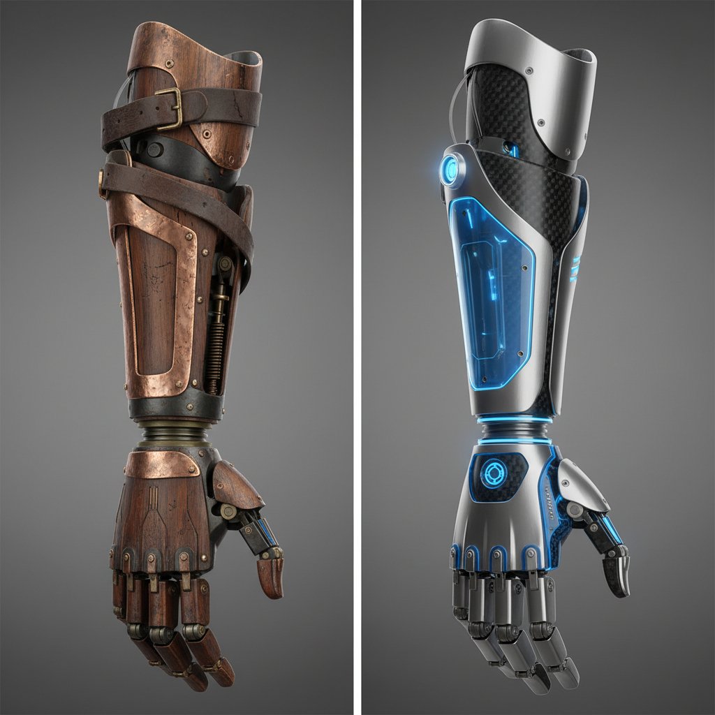 Stare i nowe protezy – porównanie na dłoni użytkownika, różnice w technologii widoczne na pierwszy rzut oka