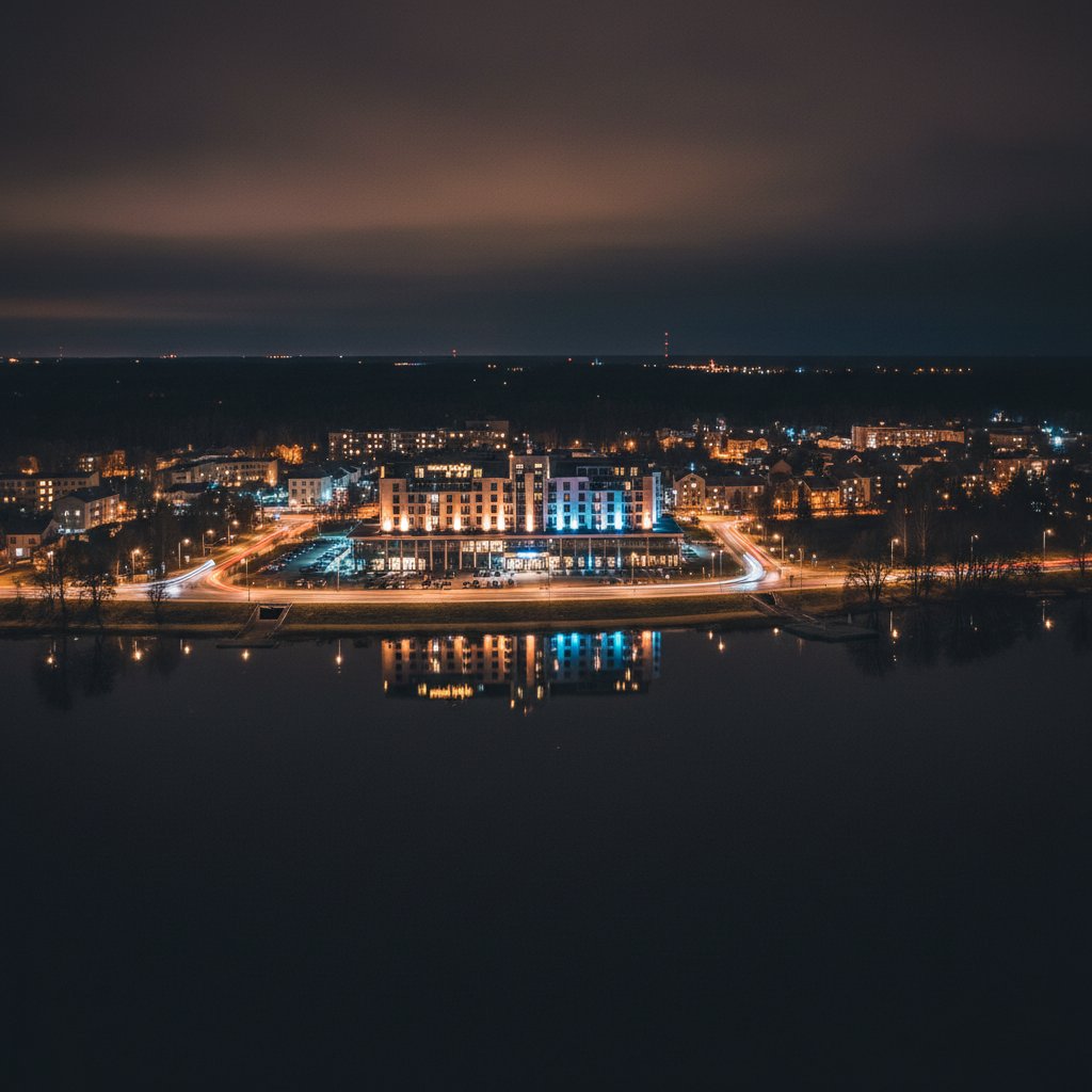 Olecko nocą – miasto, które trzeba odkryć na własnych zasadach