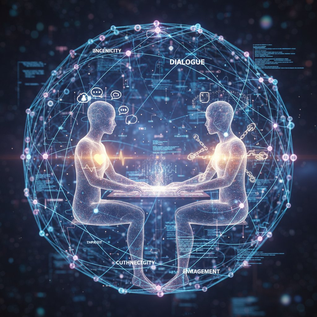 Dwie osoby prowadzące głęboką rozmowę online, poczucie autentyczności i zaangażowania