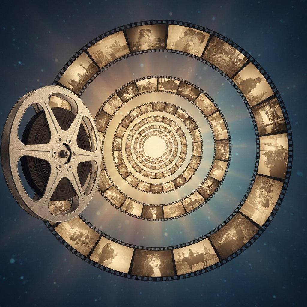 Symbolic image representing the endless possibilities of regression movies