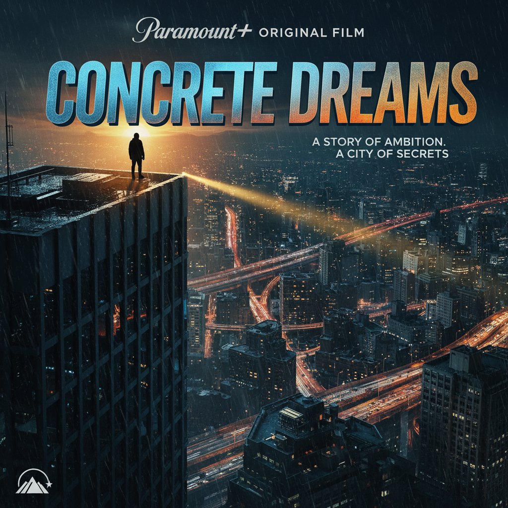 Paramount+ original film sparking cultural conversation, urban backdrop, cinematic lighting