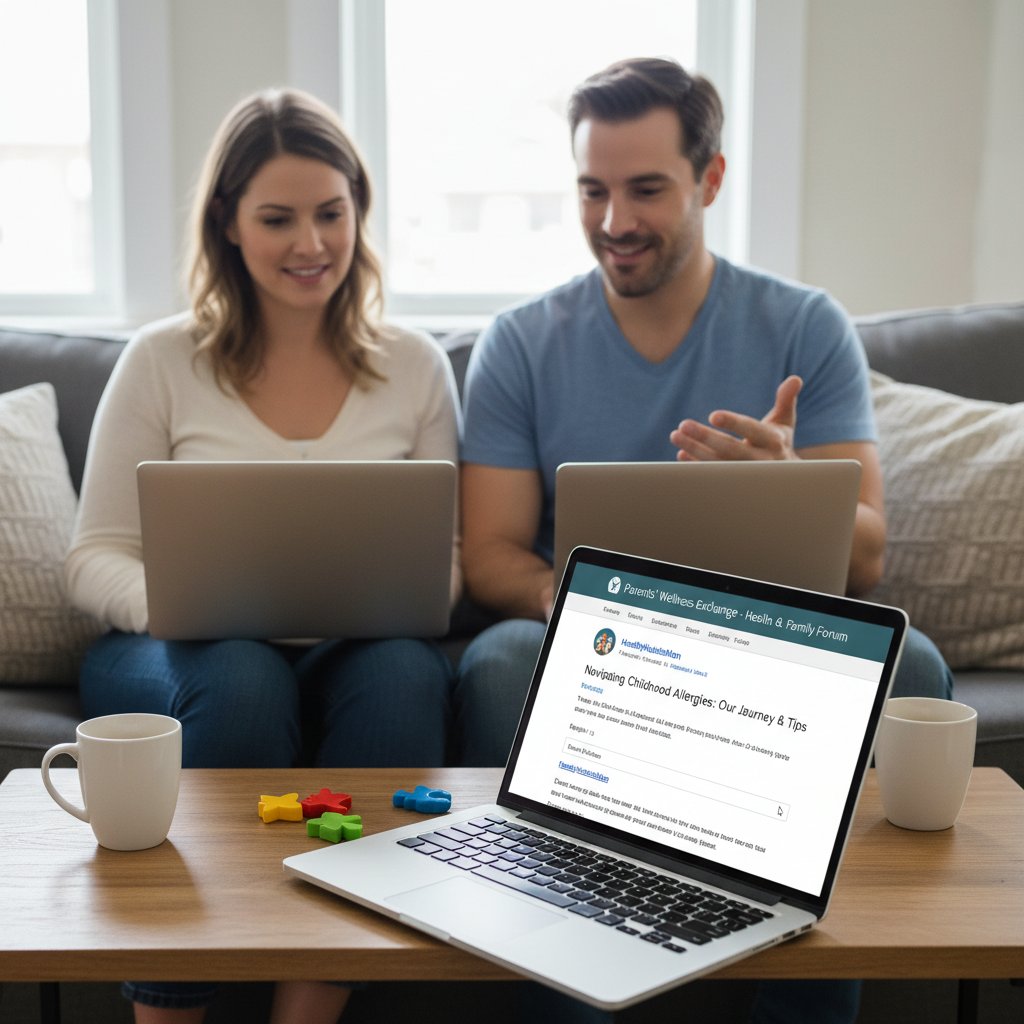 Dyskusja rodziców na forum zdrowotnym online