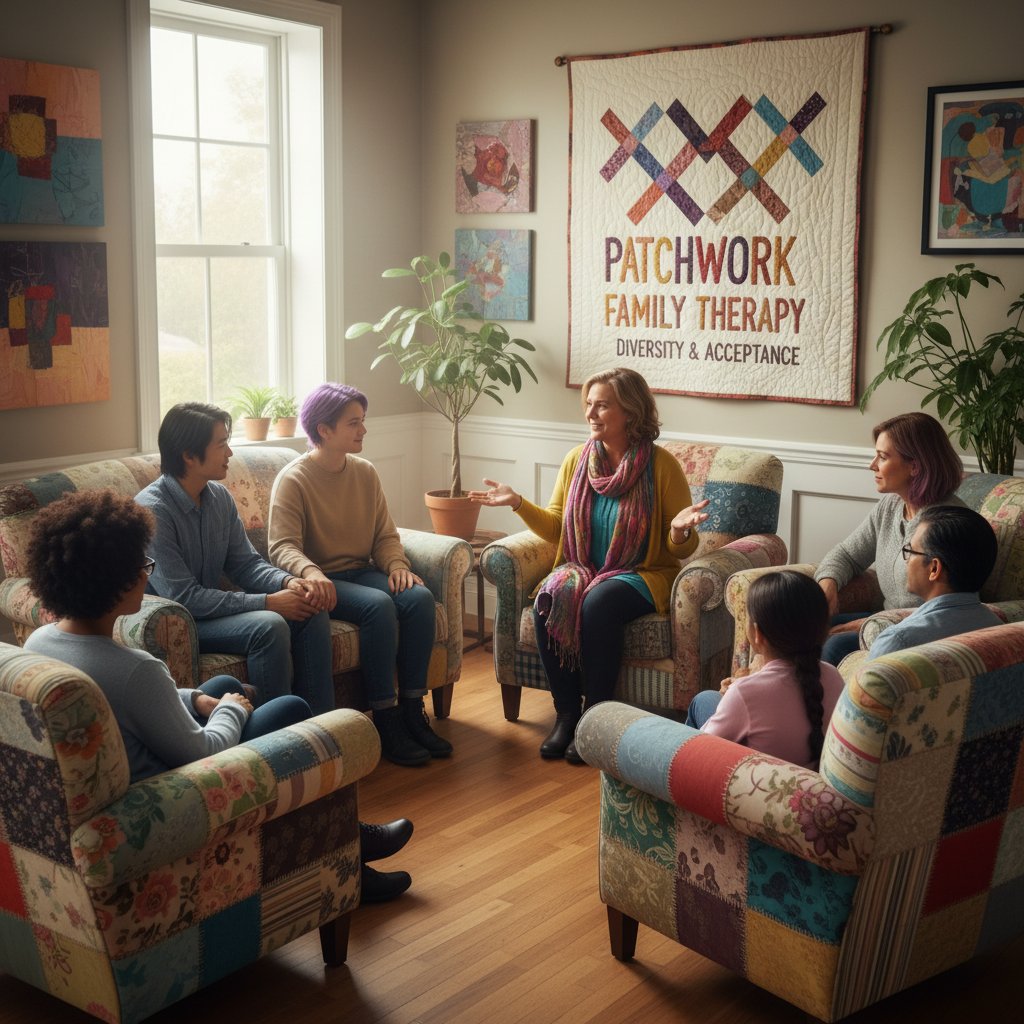 Rodzina patchworkowa na terapii, różnorodność i akceptacja
