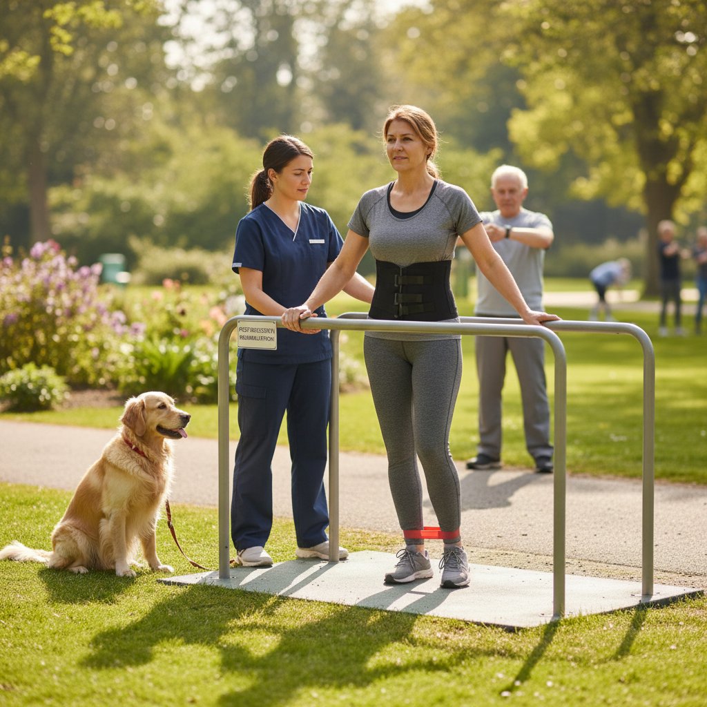 Pacjent podczas powrotu do aktywności fizycznej po resekcji