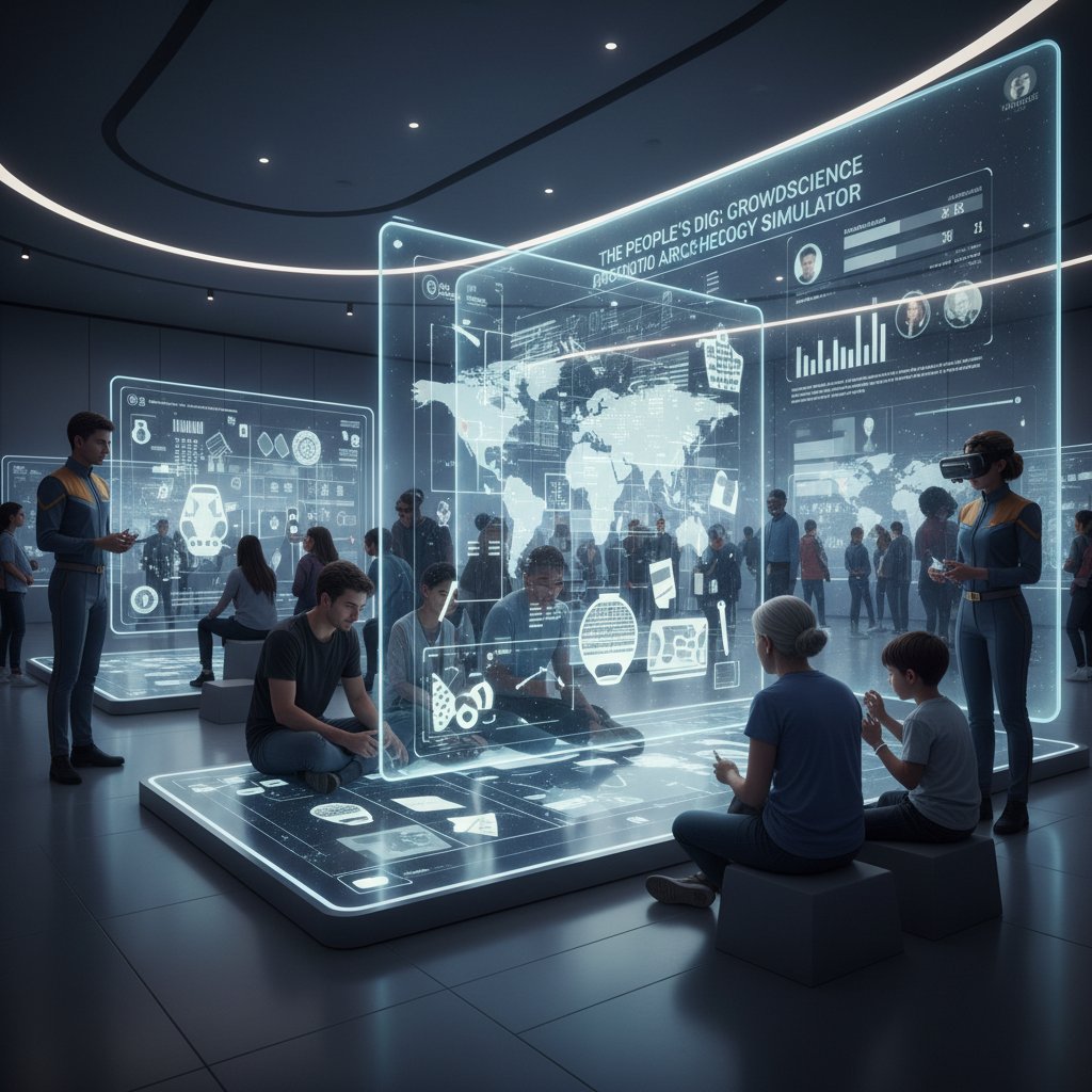 Uczestnicy gry symulacyjnej w środowisku archeologicznym, archeologia online korepetycje, cyfrowe innowacje