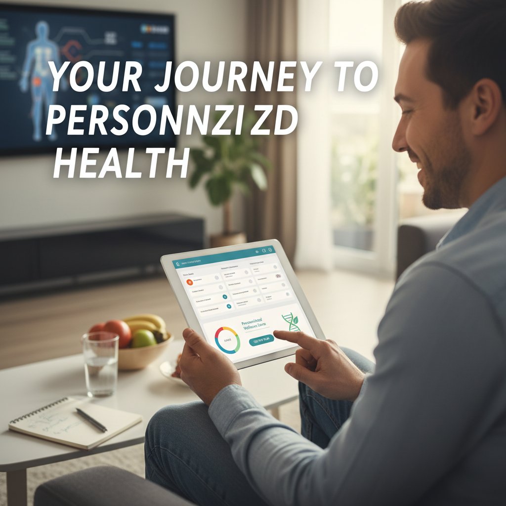 Osoba wypełniająca szczegółową ankietę zdrowotną na tablecie, keywords: person--health-survey--personalized-health