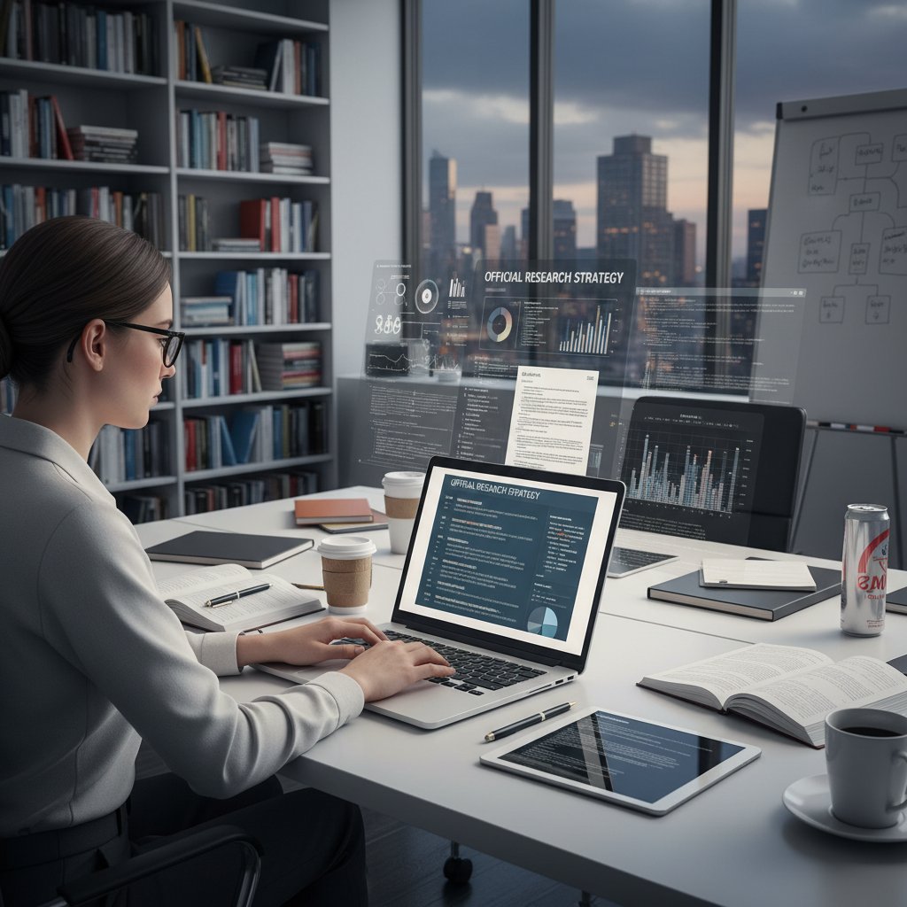 Osoba korzystająca z laptopa i analizująca urzędowe informacje online, praktyczny przewodnik, strategia wyszukiwania
