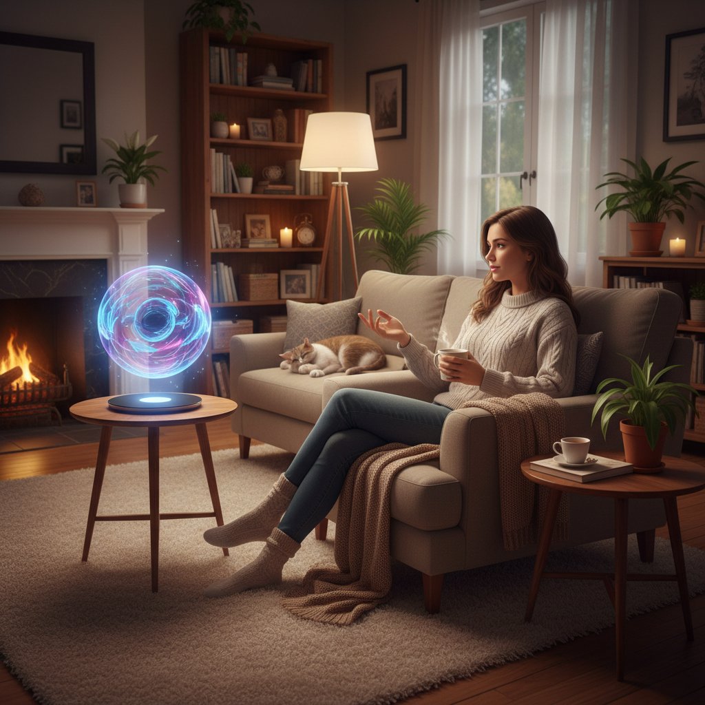 Osoba rozmawiająca z asystentem AI – przyszłość wspierania samoregulacji