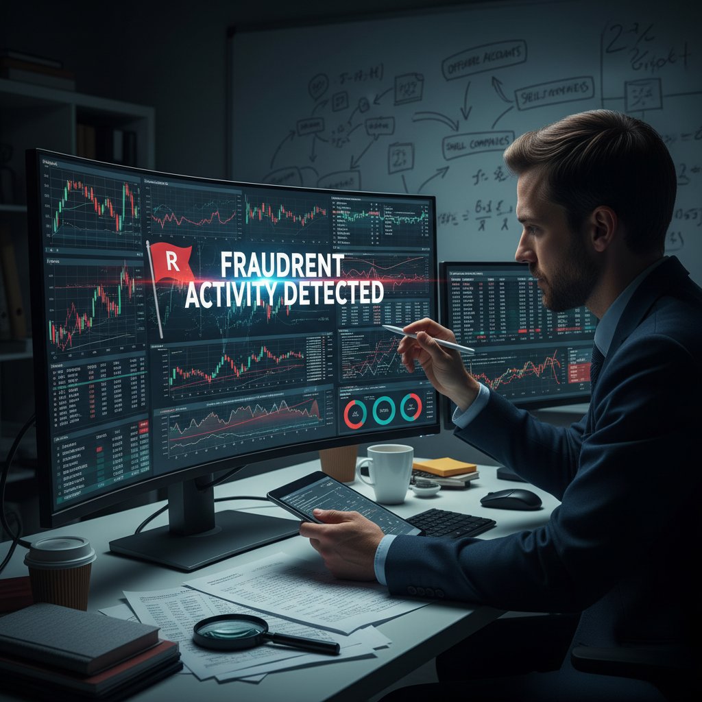 Streszczenie statystyk, osoba analizująca wykresy finansowe przy komputerze, atmosfera zadumy