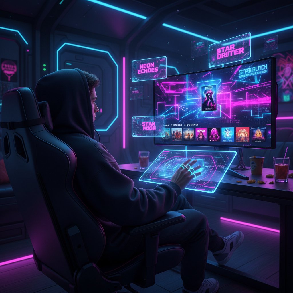 Viewer exploring personalized redemption movie recommendations online