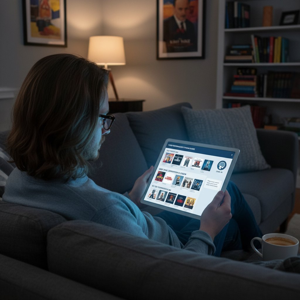 Viewer using a personalized movie assistant to pick a corruption film