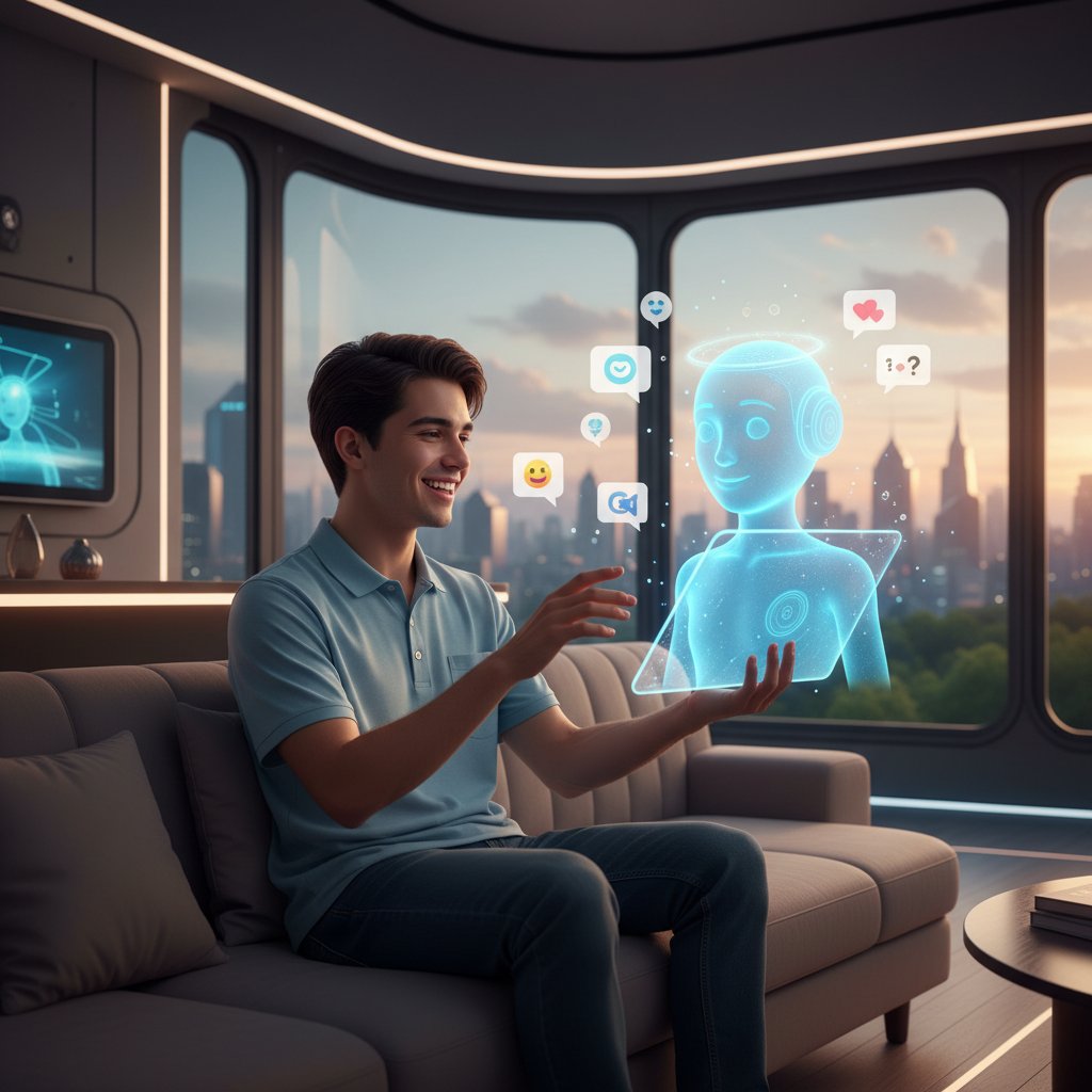 Osoba rozmawiająca z AI na ekranie laptopa, alternatywa dla tradycyjnych for internetowych