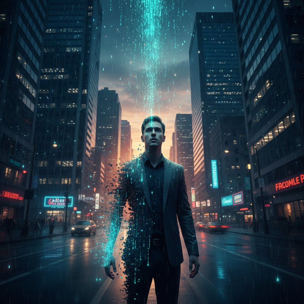 Człowiek rozmywający się w kodzie – zagubiona tożsamość w epoce automatyzacji