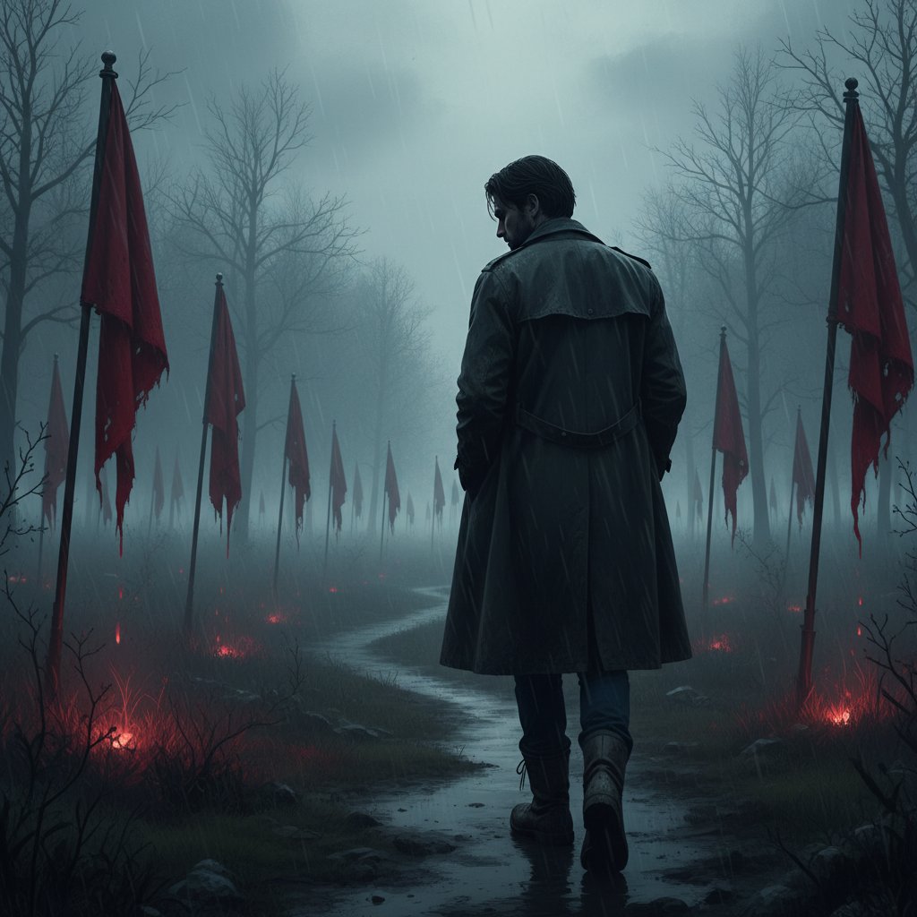 Osoba ignorująca czerwone flagi, moody zdjęcie – zagrożenia defuzji poznawczej