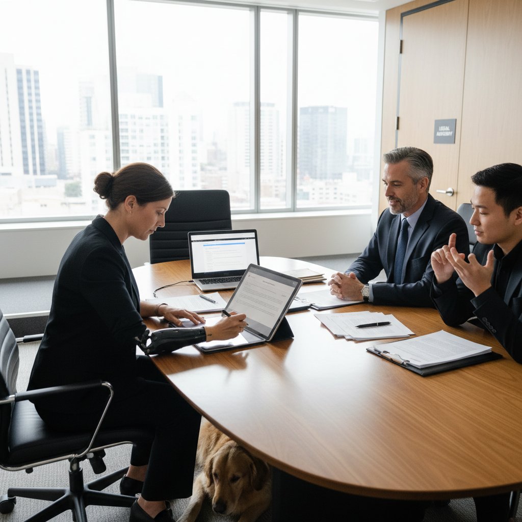 Osoba podpisująca dokument urzędowy, kontekst prawa i niepełnosprawności