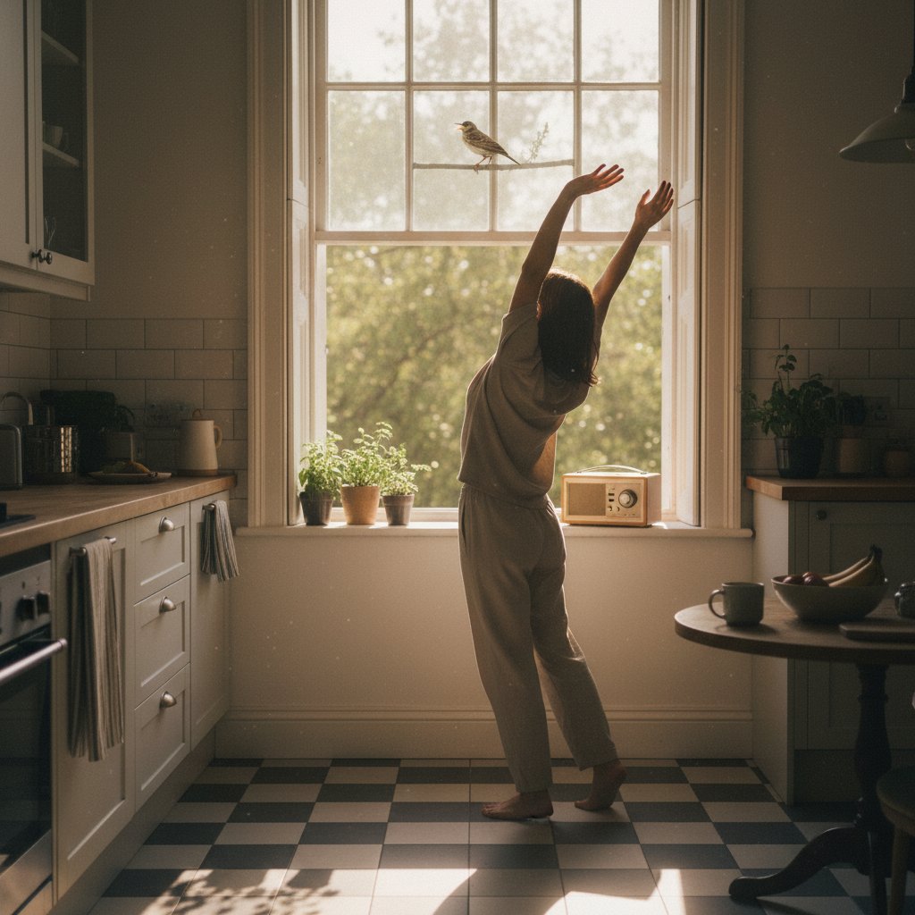 Poranny rytuał ze skowronkiem, pozytywna energia