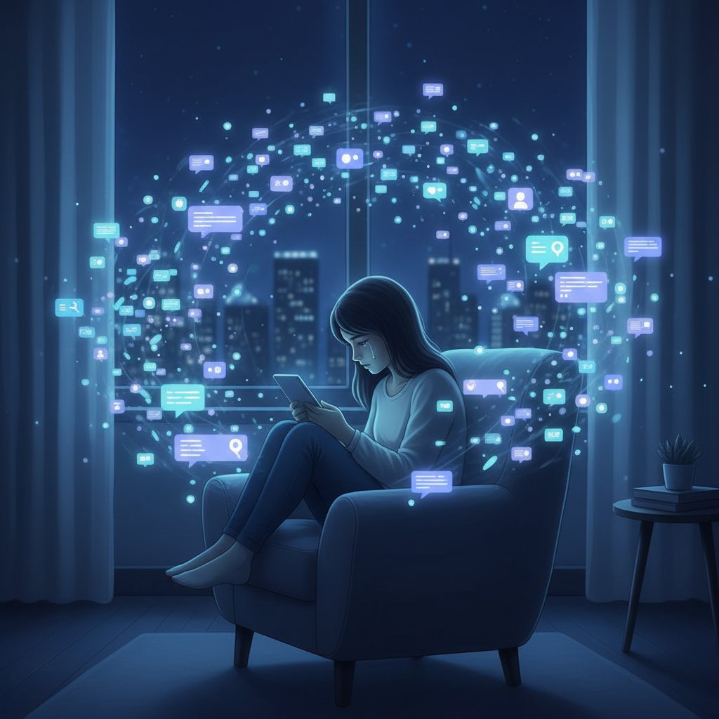 Samotność w świecie pełnym cyfrowych komunikatów