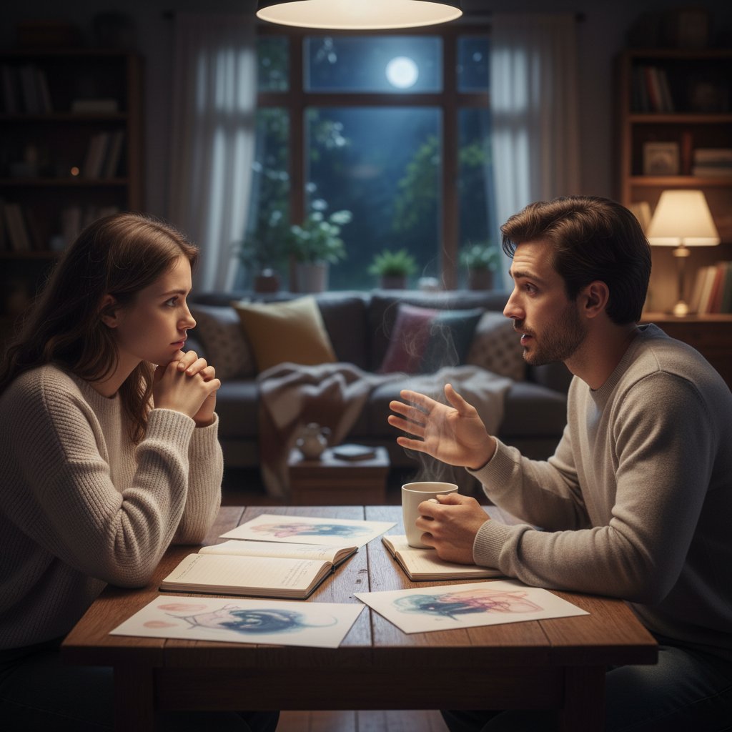 Osoba rozmawiająca z bliskim o swoim śnie – wpływ analizy treści jawnej na relacje