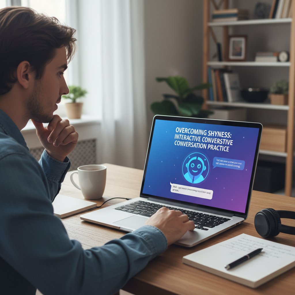 Osoba rozmawiająca z AI na ekranie laptopa – praktyka przez interakcję z ziomek.ai
