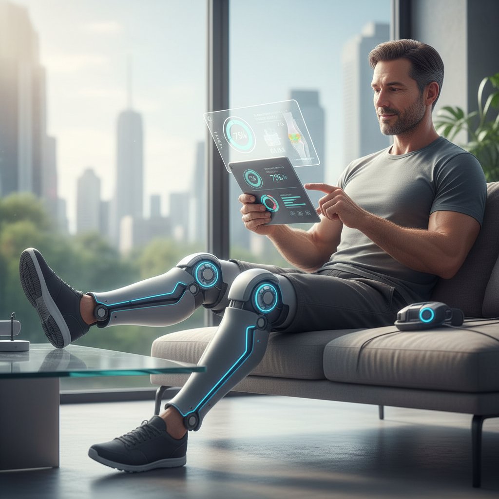 Zdjęcie osoby korzystającej z aplikacji zdrowotnej na smartfonie, nowoczesne podejście do leczenia skręcenia