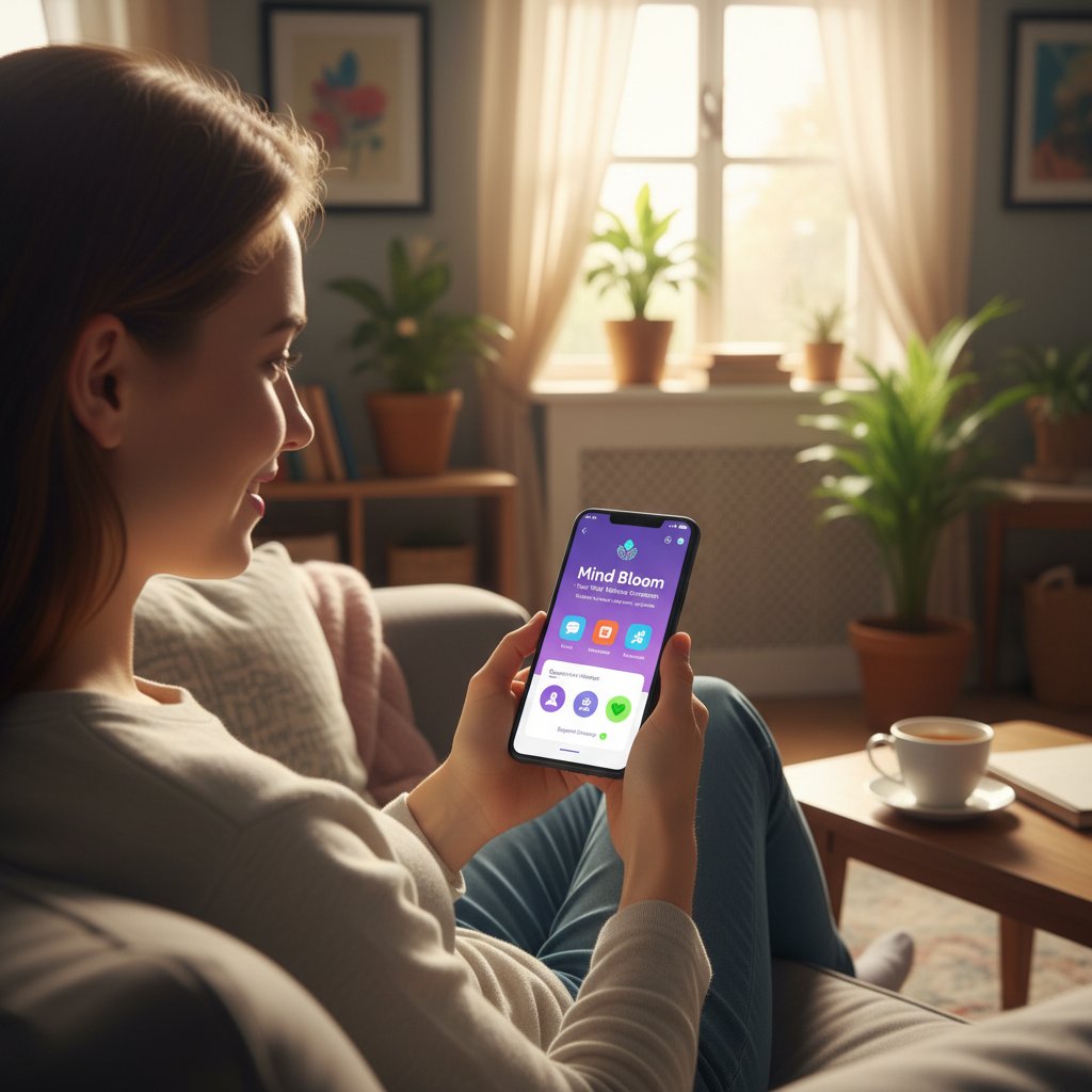 Zdjęcie osoby korzystającej z aplikacji na smartfonie, symbolizujące nowoczesne wsparcie dla osób z pica