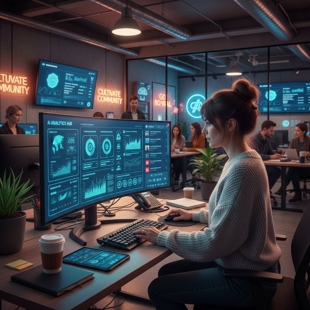 Schemat działania wirtualnego menadżera social media