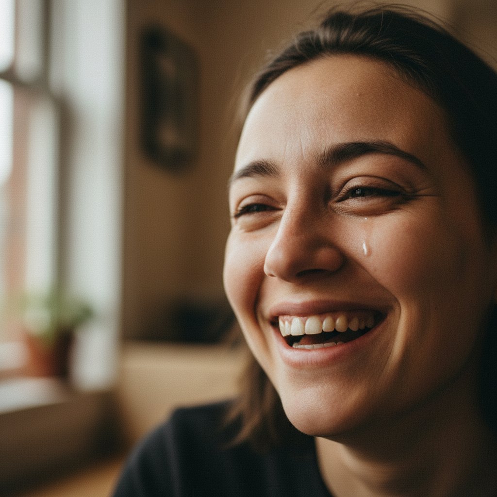 Uczucie ulgi po rozmowie online