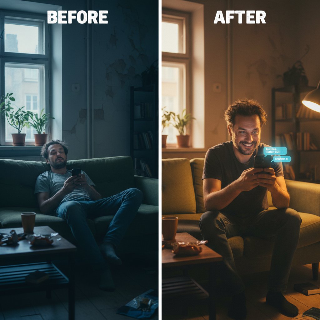 Przemiana użytkownika dzięki ćwiczeniom z AI, chatgpt ćwiczenia domowe