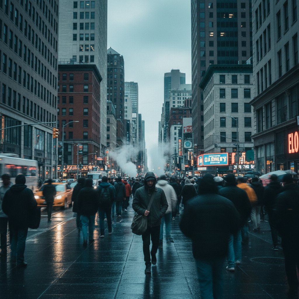 Osoba z psychozą w tłumie – metafora wykluczenia społecznego