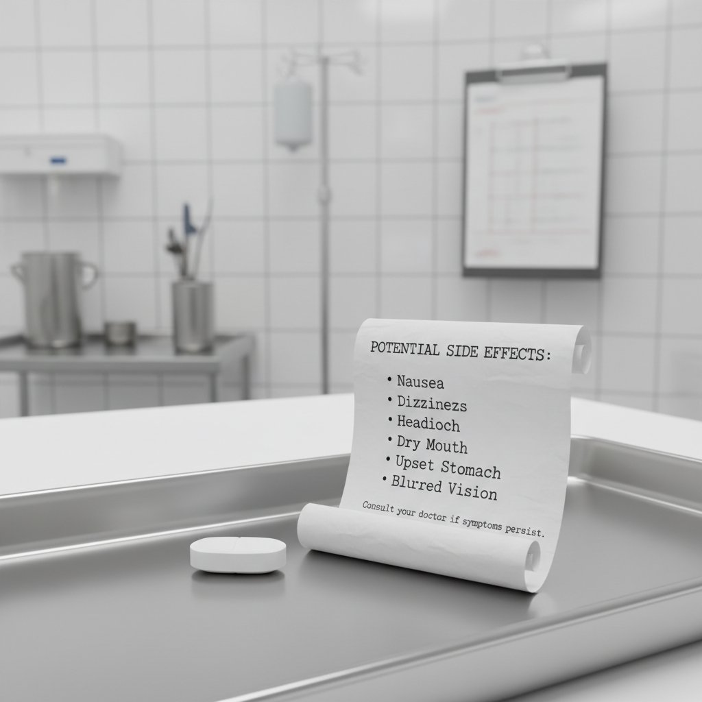 Lista skutków ubocznych prednizonu i tabletka na białym tle