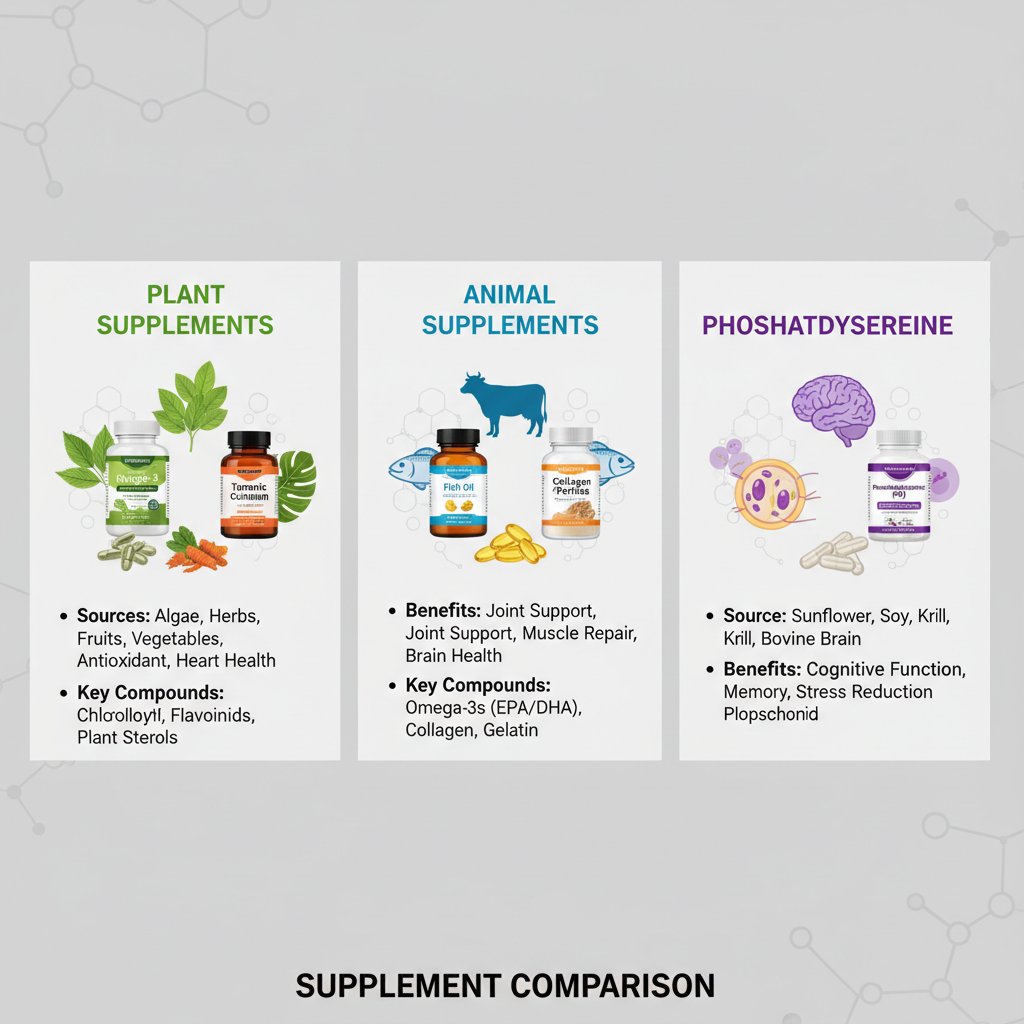 Porównanie kapsułek roślinnych i zwierzęcych na tle naturalnych składników
