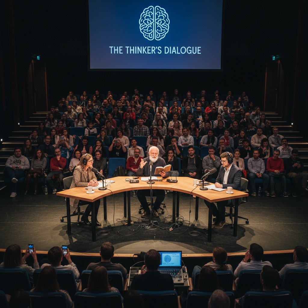 Nagranie podcastu filozoficznego z udziałem publiczności na żywo