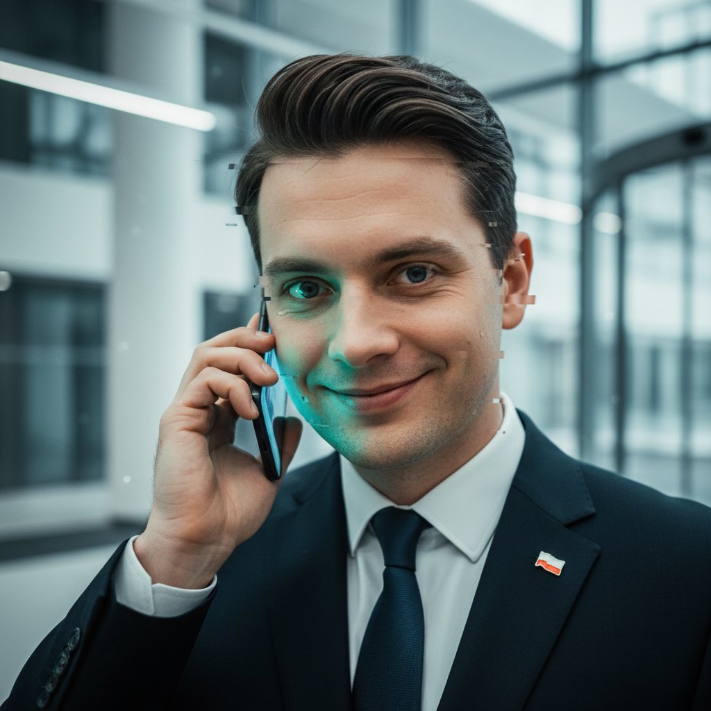 Deepfake – rozmowa telefoniczna wprowadzająca w błąd polskiego przedsiębiorcę