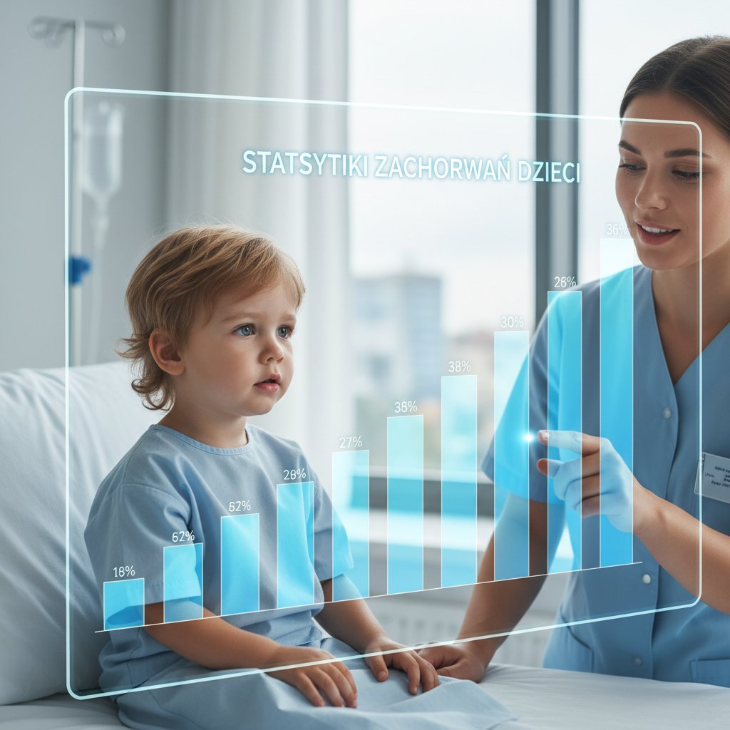 Wzrost zachorowań na cukrzycę typu 1 u dzieci w Polsce, statystyka