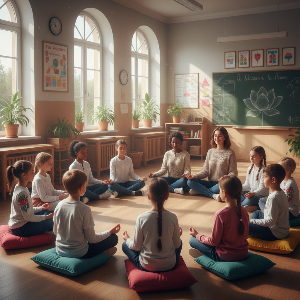 Zajęcia CFT w polskiej szkole, uczniowie w kręgu