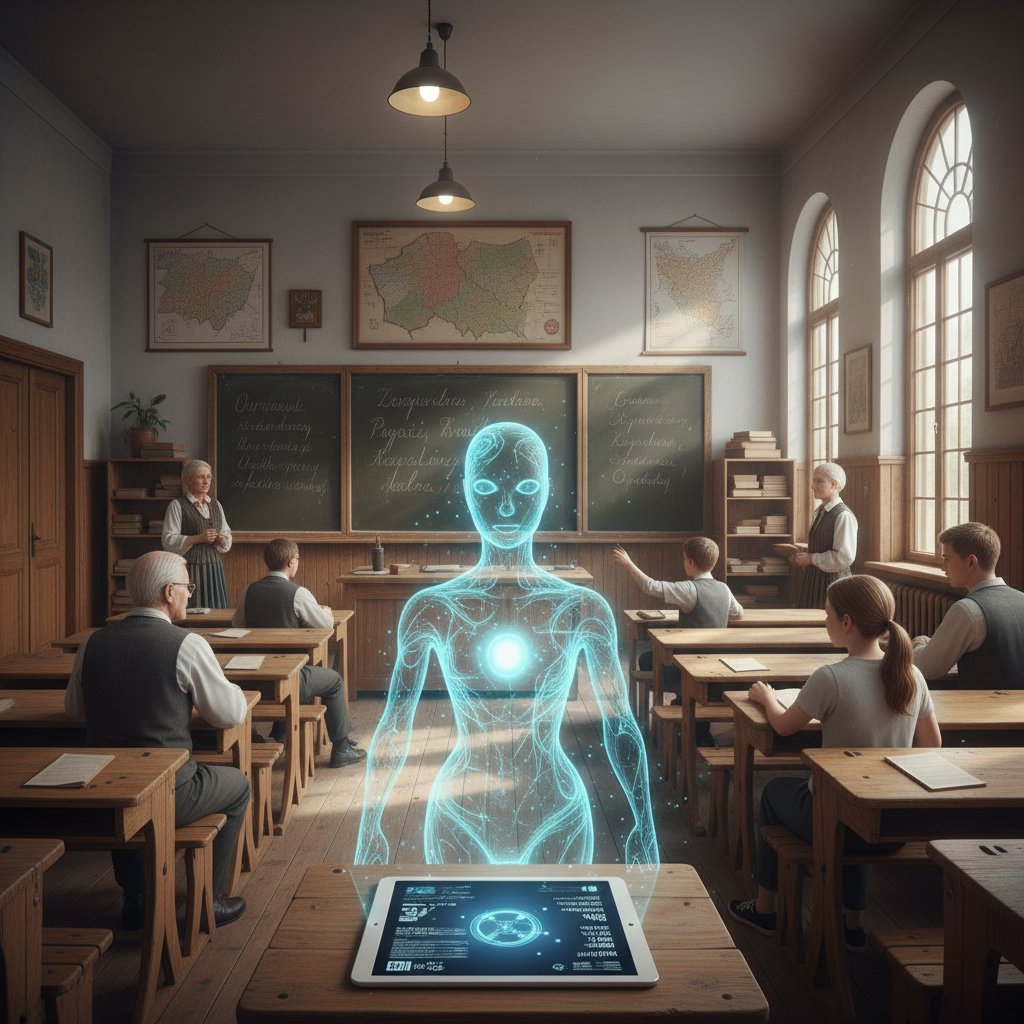 Zderzenie dwóch światów w polskiej szkole: po jednej stronie tradycja, po drugiej nowoczesna personalizacja i AI